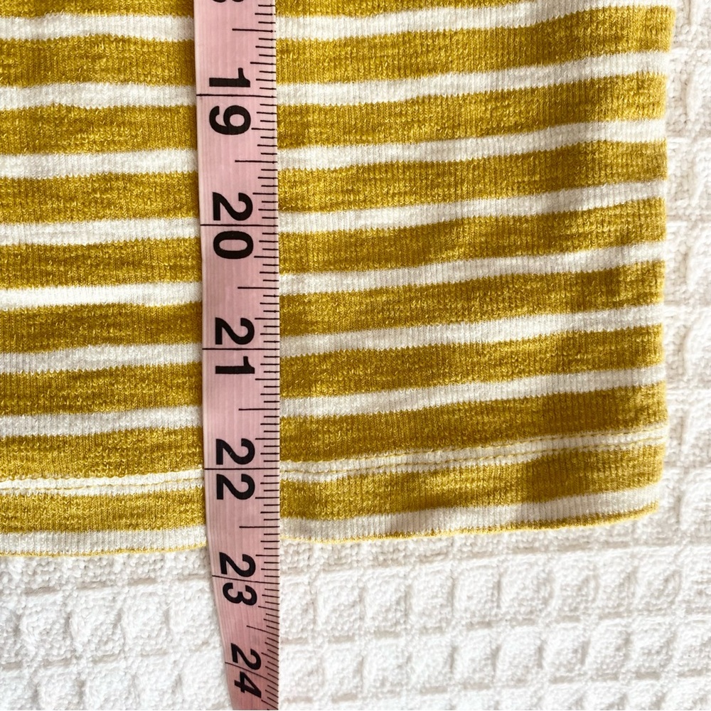 Madewell Mustard and White Striped Tank Top XS - Picture 5 of 5